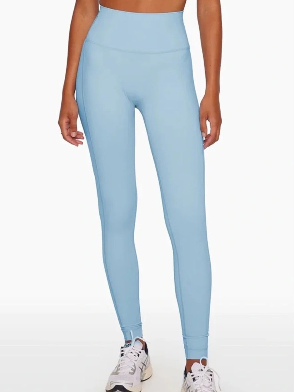 Set Active High Waist Athletic Leggings in Blue Like New